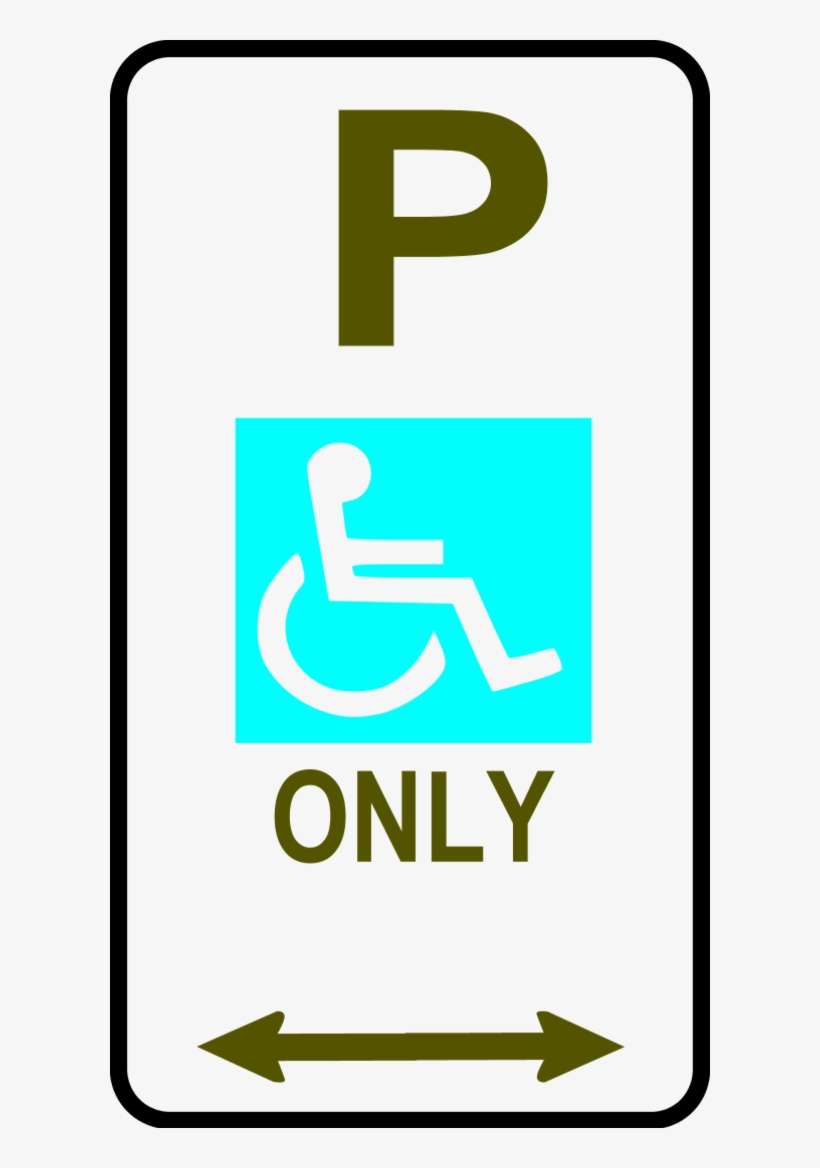 Handicap Parking Clipart - Disabled Parking Sign Australia, transparent png download