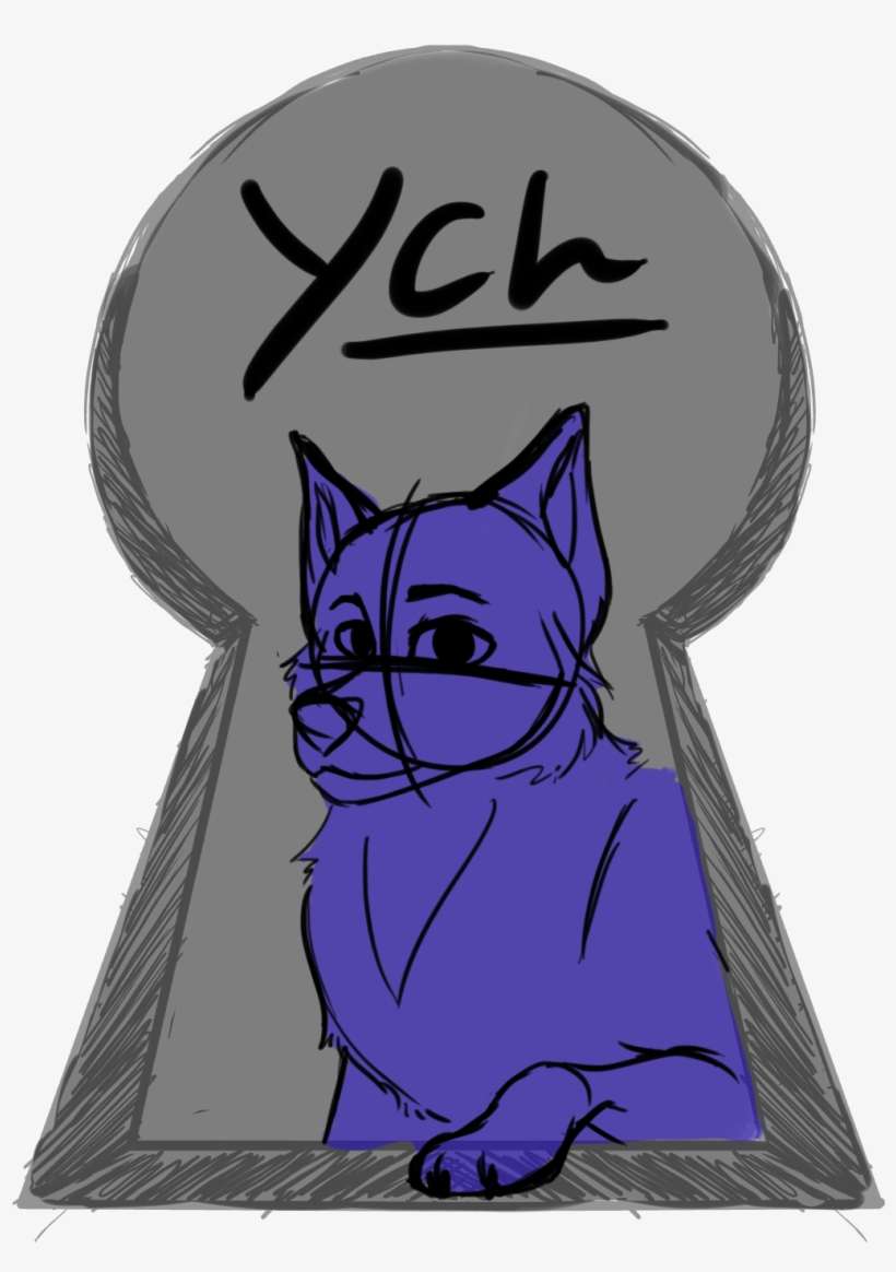 Keyhole Ych - Cartoon, transparent png download