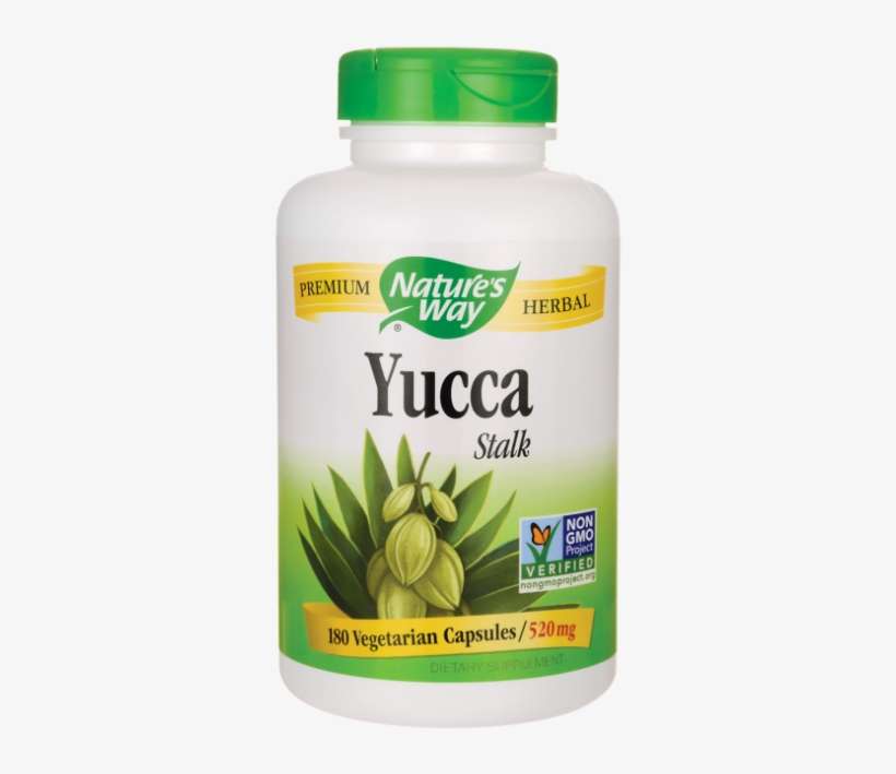 Nature's Way Yucca Stalk 520 Mg 180 Veg Caps - Natures Way Vitex, transparent png download