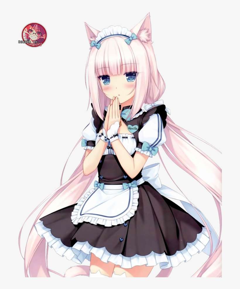 Nekopara Vanilla Maid Cosplay Costume, transparent png download