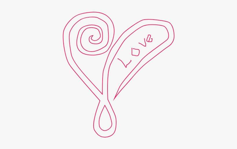 Random Hearts Loves - Sketch, transparent png download