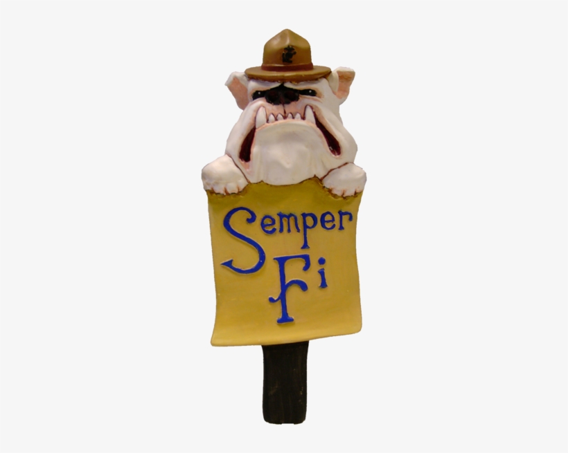 Beer Tap Handles For Sale, Bulldog Marine Tap Handle, - Bulldog Marines Semper Fi Beer Tap Handle, transparent png download