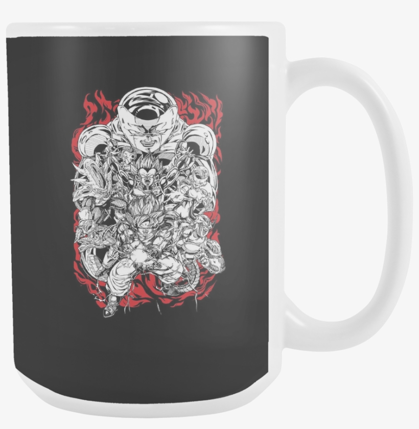 Super Saiyan Super Saiyan Goku Vegeta Vs Frieza 15oz - Mug, transparent png download