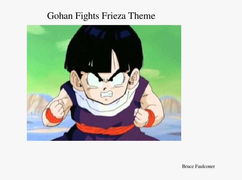 Gohan Fights Frieza Theme Sheet Music Composed By Bruce - Gohan Fights Frieza, transparent png download