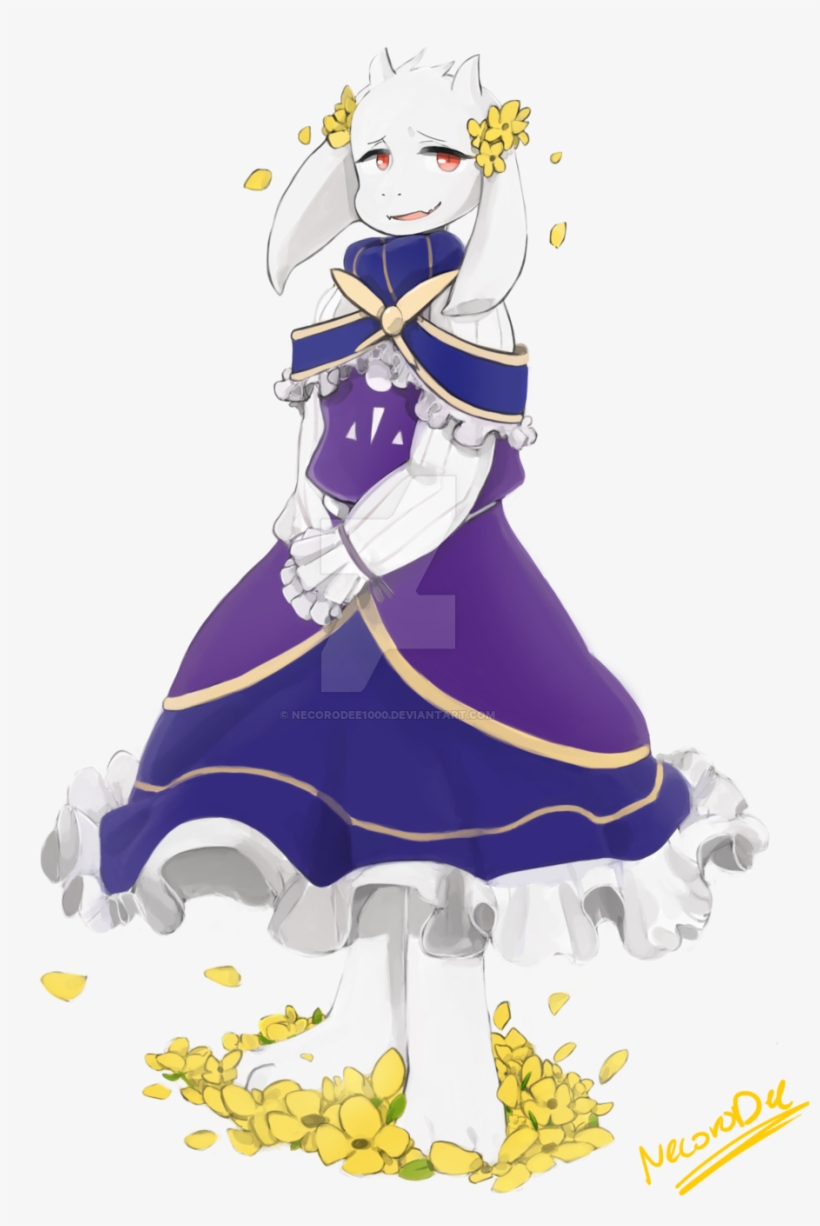 Echoeddreams Toriel By Necorodee1000 - Toriel In A Dress, transparent png download