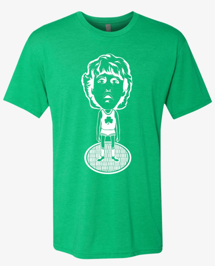 80s Boston Hoops Bobblehead Mens Tri Blend Tee 11153449 - Vintage Style T Shirts, transparent png download