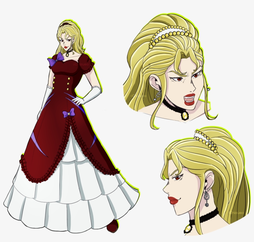 Hisueo Dio Brando Clothing Woman Facial Expression - Dio Genderbend, transparent png download