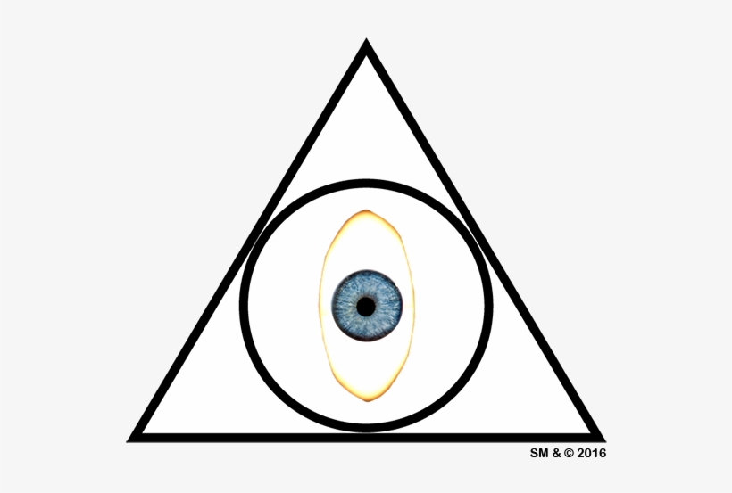 Illuminated Eye Of The Illuminati Church - Circle, transparent png download