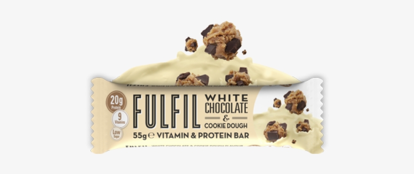 Protein Bars With Vitamins 60g Bar - Fulfil White Chocolate & Cookie Dough Protein Bar, transparent png download