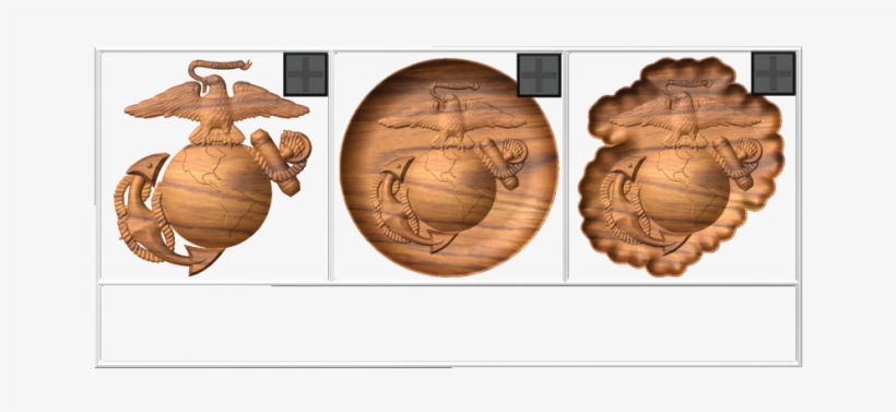 Eagle, Globe And Anchor - Carving, transparent png download