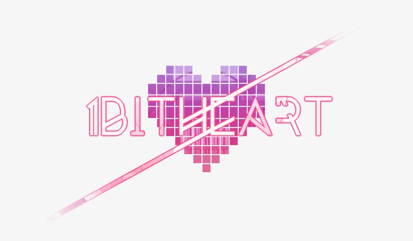 1bitheart - Post It Art Heart, transparent png download