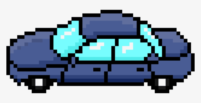 Pixel Car Racer Pixel Art Vehicle 8-bit Color - 8 Bit Car Png, transparent png download