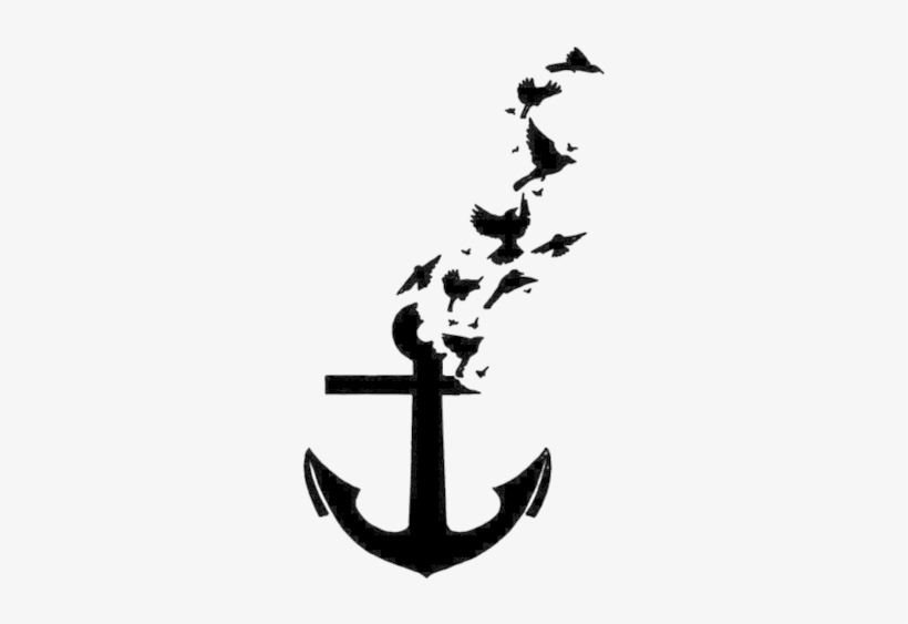 Graphic Free Library Tumblr On We Heart It And Birds - Anchor Png, transparent png download