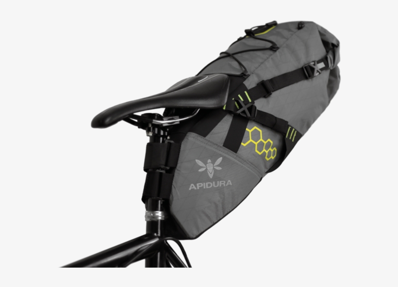 Apidura Saddle Pack Biker Png - Apidura Bike Packing Seat-pack Mid-size / Grey/black, transparent png download