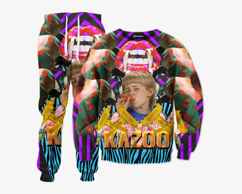 Kazoo Kid Png Clipart Black And White - Kazoo Kid Tracksuit, transparent png download