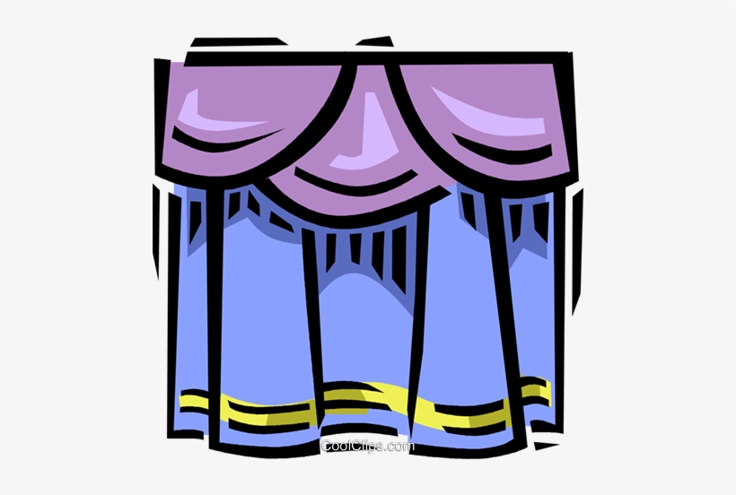 Theatre Curtains Royalty Free Vector Clip Art Illustration, transparent png download