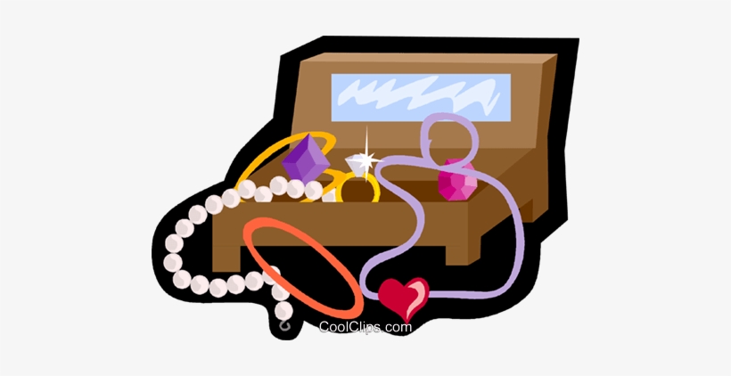 Jewelry Box, Necklace, Pearls Royalty Free Vector Clip - Jewelry Box Clipart Png, transparent png download