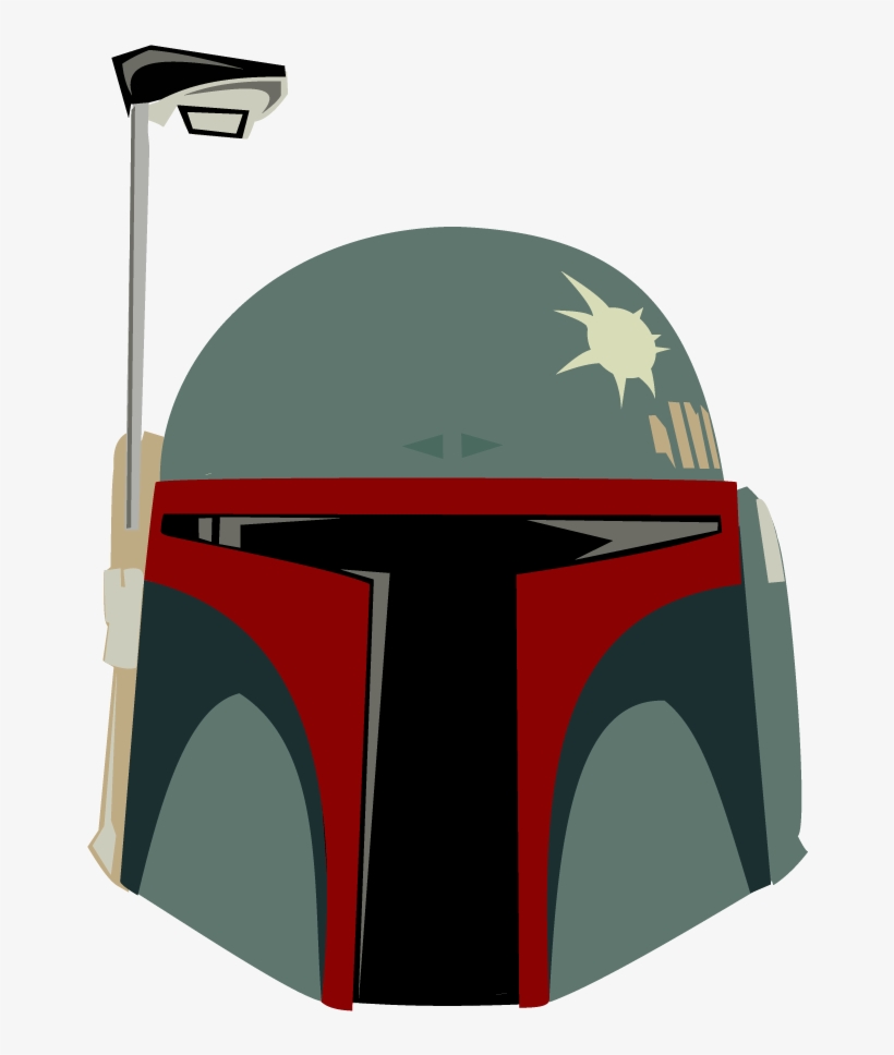 Character Vectors Navigating Infinity - Boba Fett Helmet Vector, transparent png download