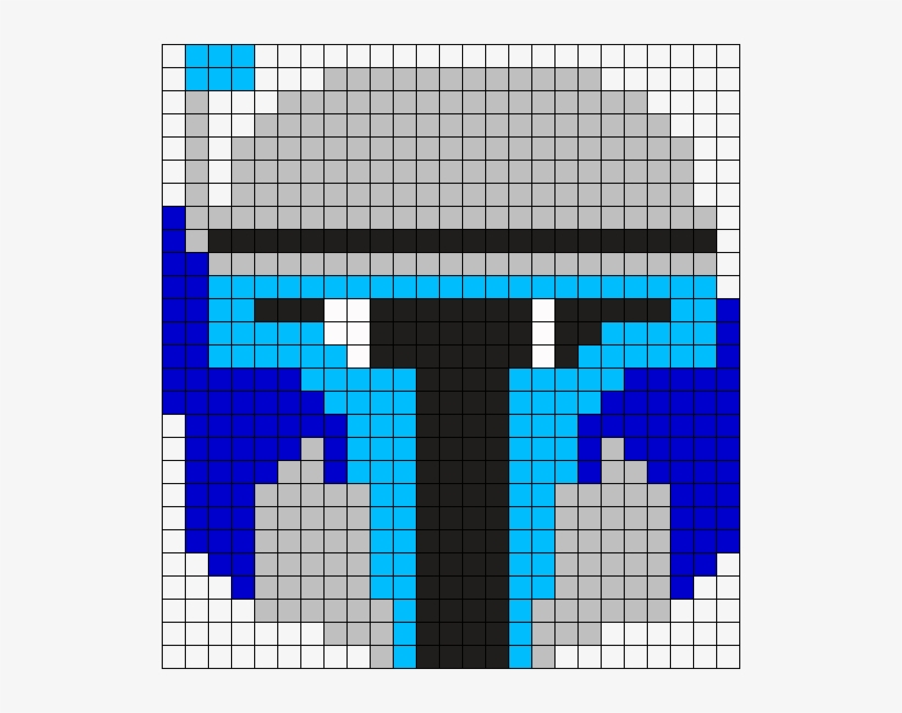 Jango Fett Perler Bead Pattern / Bead Sprite - Jango Fett Perler Beads, transparent png download