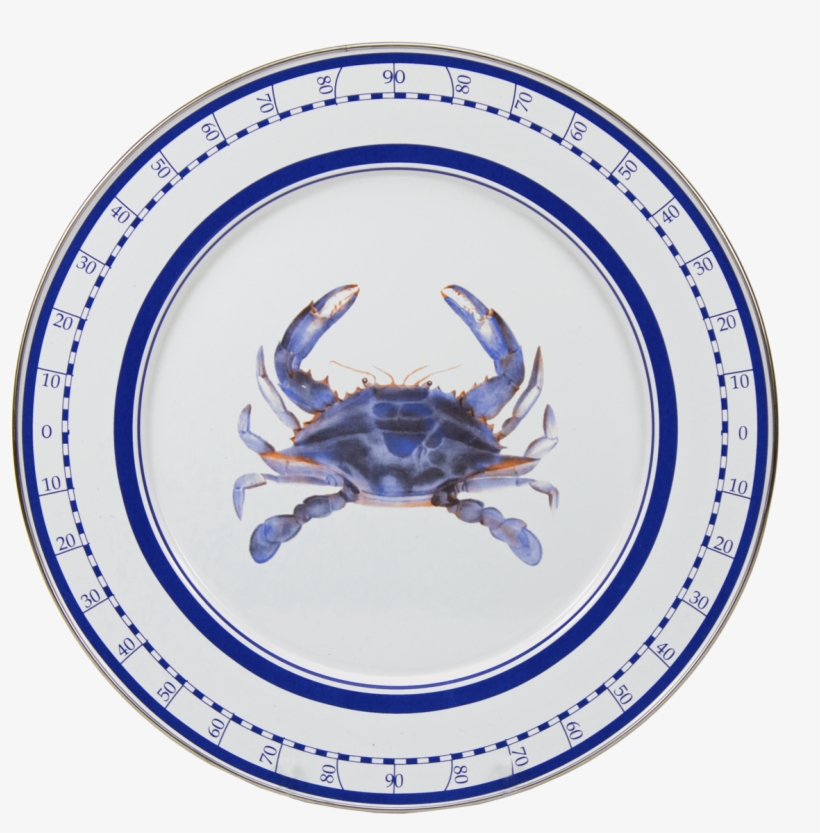 Se26 Blue Crab Charger Plate - Golden Rabbit Blue Crab 10.5" Dinner Plate (set Of, transparent png download