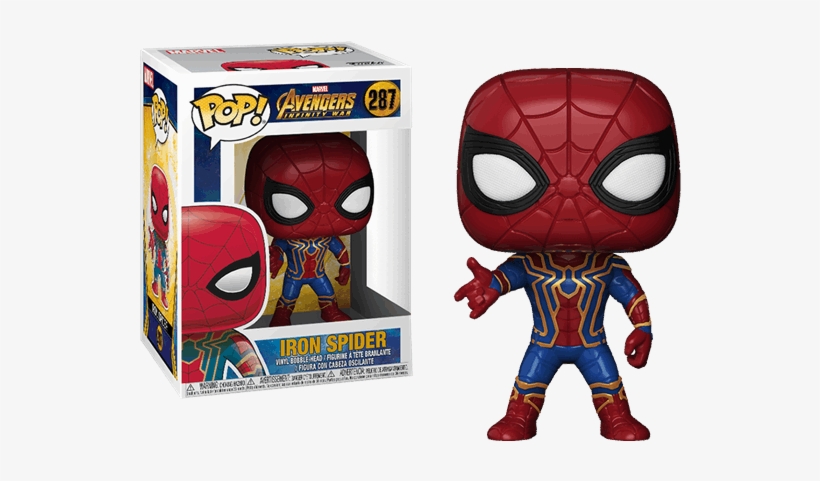 Avengers Infinity War Iron Spider Pop Vinyl Figure - Pop Vinyl, transparent png download
