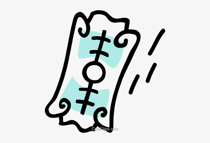 Razor Blade Royalty Free Vector Clip Art Illustration - Blade, transparent png download