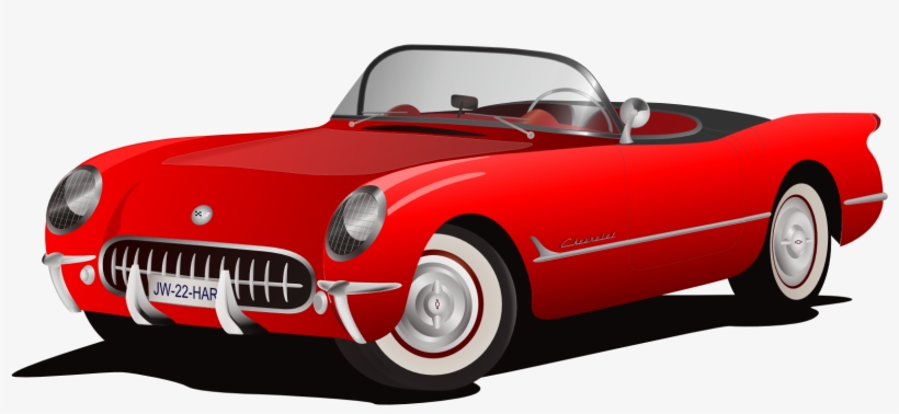 Net » Clip Art » Corvette Red Super Duper Svg Jpg Freeuse - Convertible Car Png Transparent, transparent png download