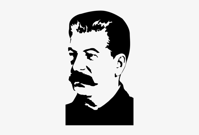 Stalin Pop Art Black And White, transparent png download