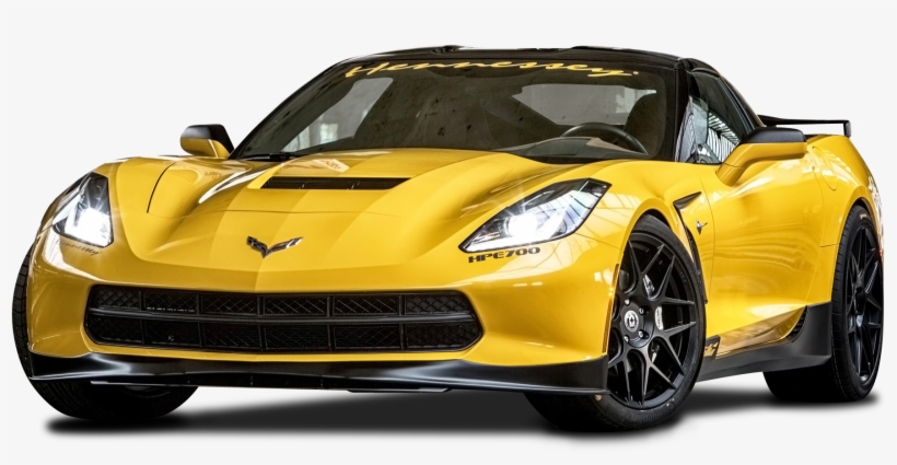 Yellow Ruffer Performance Chevrolet Corvette Stingray - Corvette Stingray Png, transparent png download