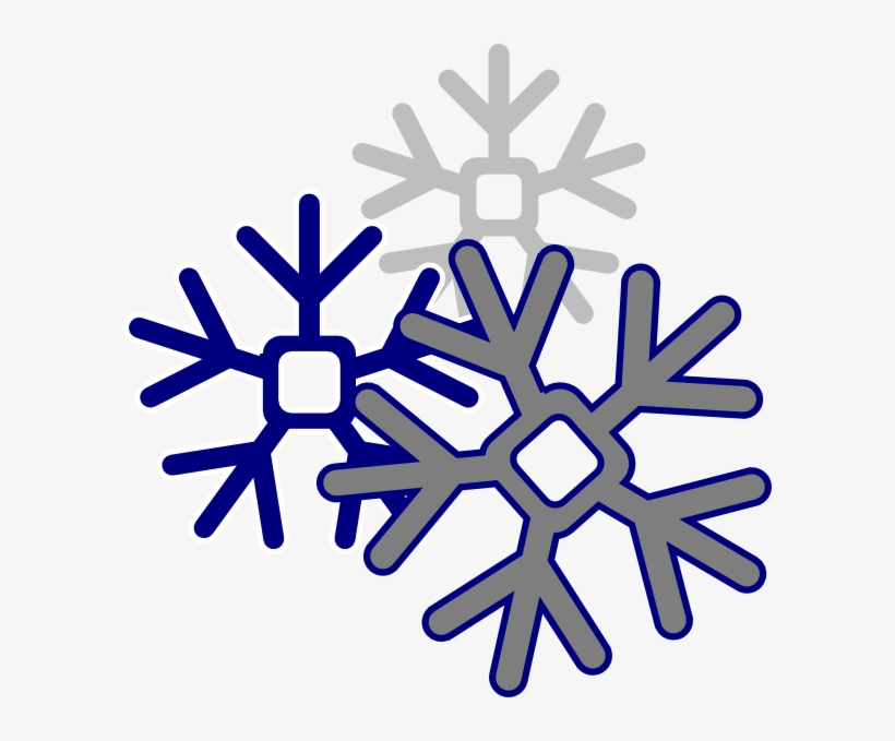 Snow Day - Blue Snowflake Transparent Background, transparent png download