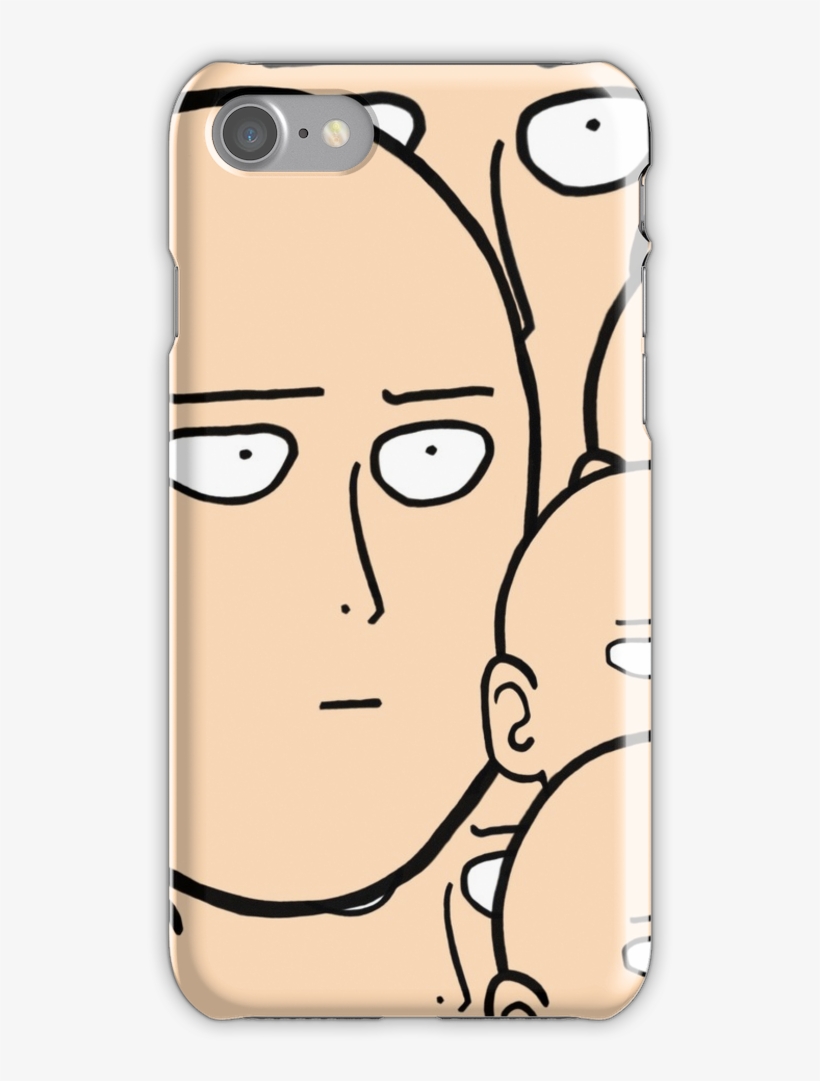 Of Saitama's Face Iphone 7 Snap Case - Mobile Phone, transparent png download