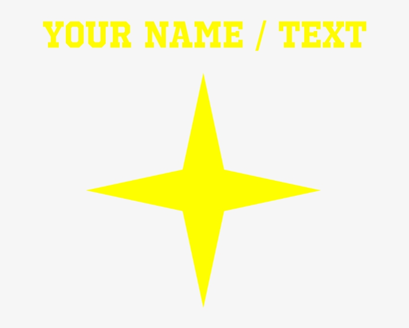 Custom Yellow Four Point Star Flask Necklace By Artandshapes - Deimon Devil Bats, transparent png download