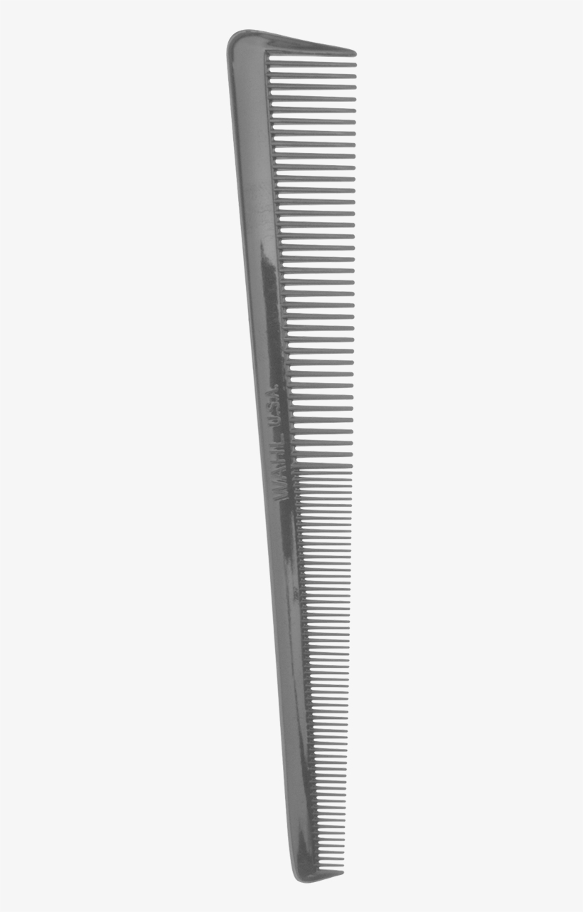 Black Barber Comb - Monochrome, transparent png download