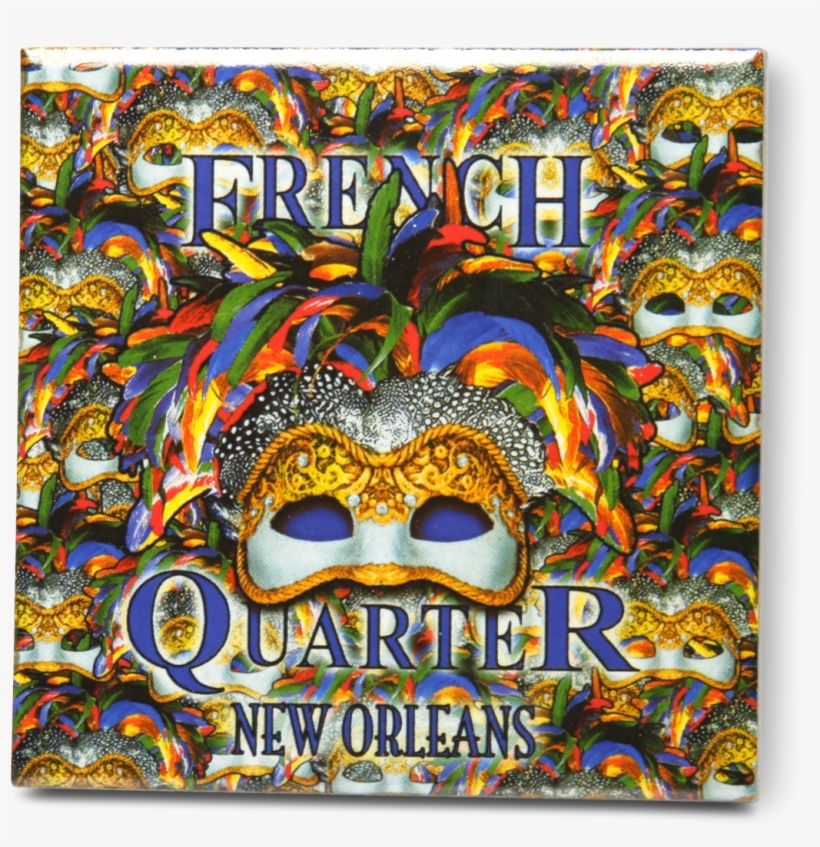 Picture Of French Quarter Tile With Mardi Gras Mask - French Quarter Plastic Spoon Rest, transparent png download