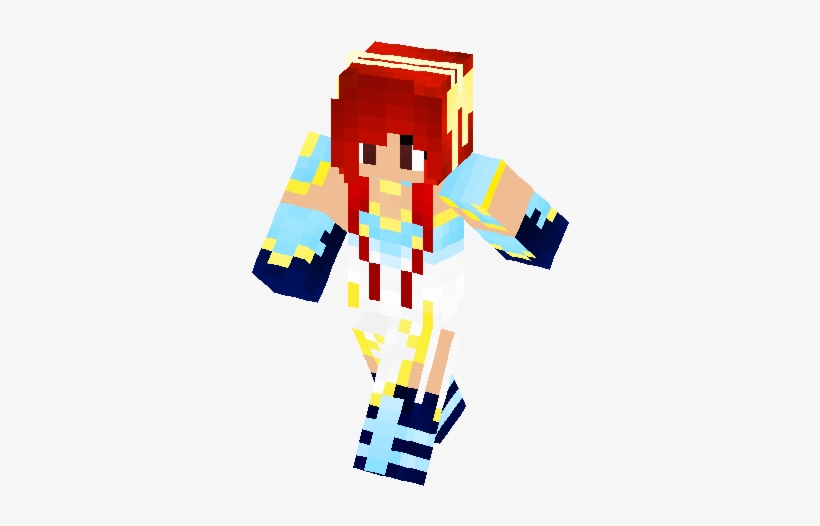 Erza Scarlet Thunder Empress Skin - Minecraft Empress Skin, transparent png download