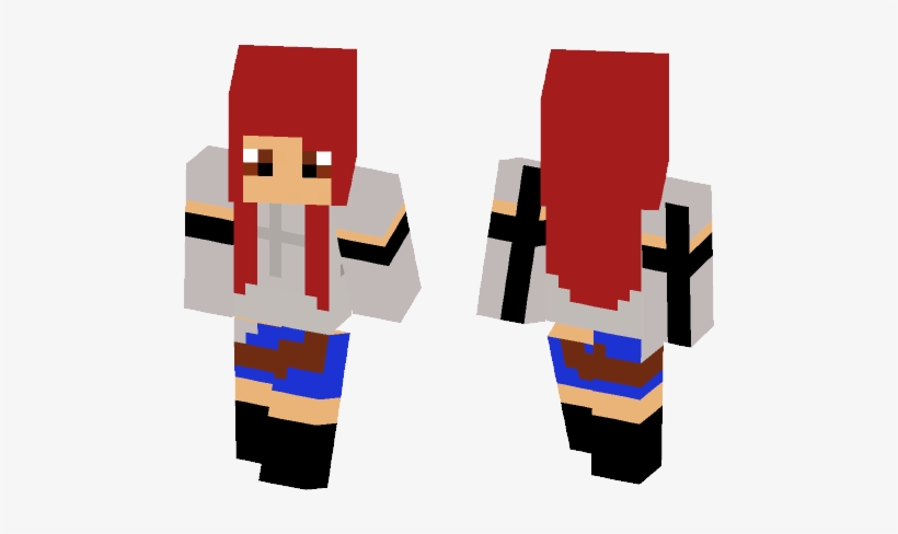 Erza Scarlet - Minecraft, transparent png download