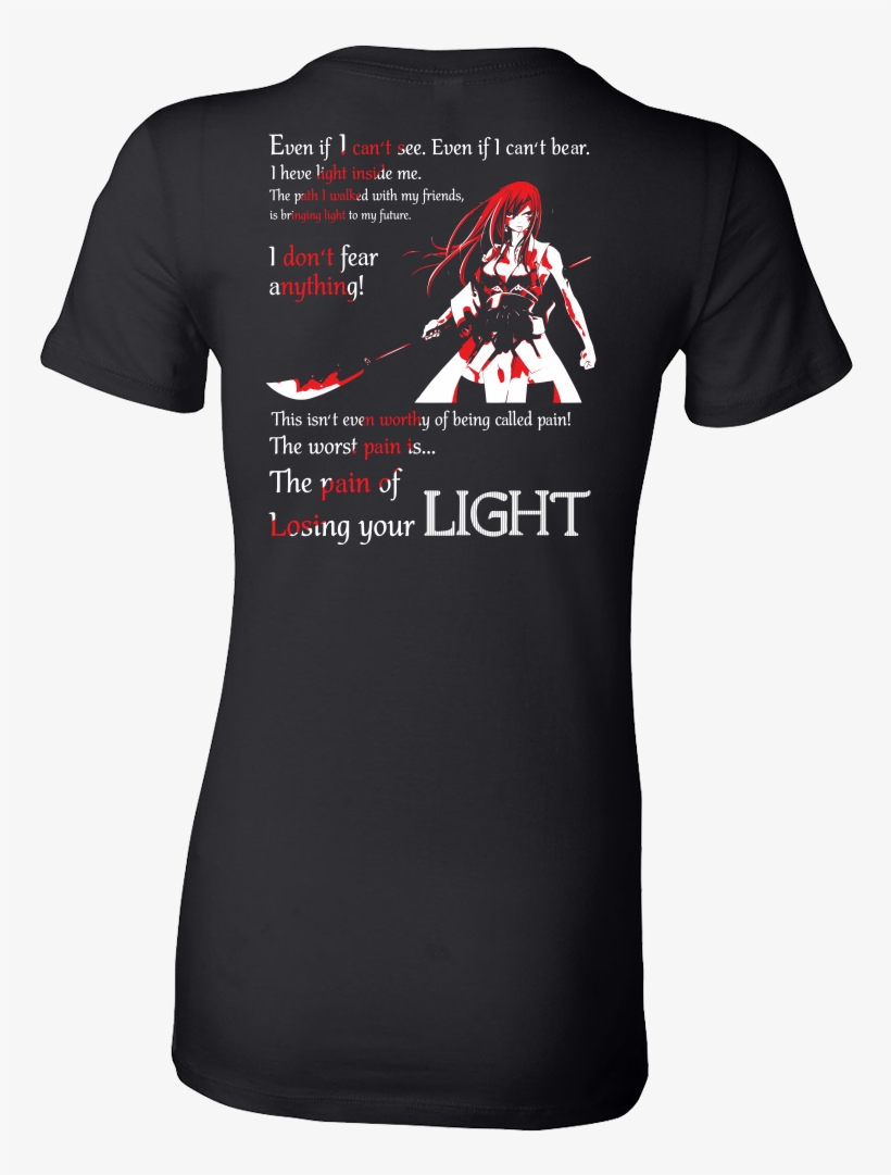 The Pain Of Losing Your Light Erza Scarlet - Erza Fairy Tail Hoodie, transparent png download