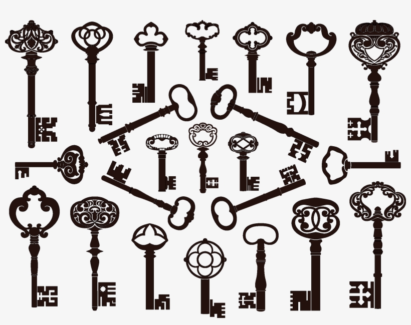 Key Antique Stock Photography Clip Art - Vintage Key Vector, transparent png download