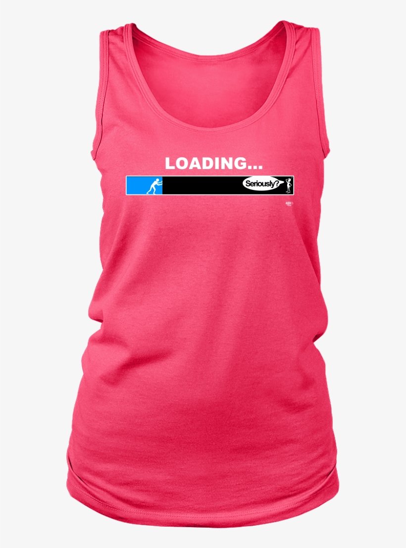 Loading Bar Funny Ladies Tank - Mommy Shark, transparent png download