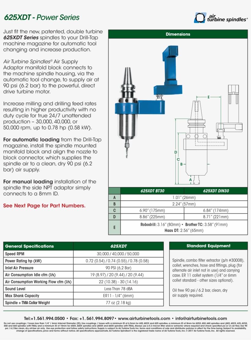 These Air Turbine Spindle, Air Turbine Tools, Air Turbine - Diagram, transparent png download