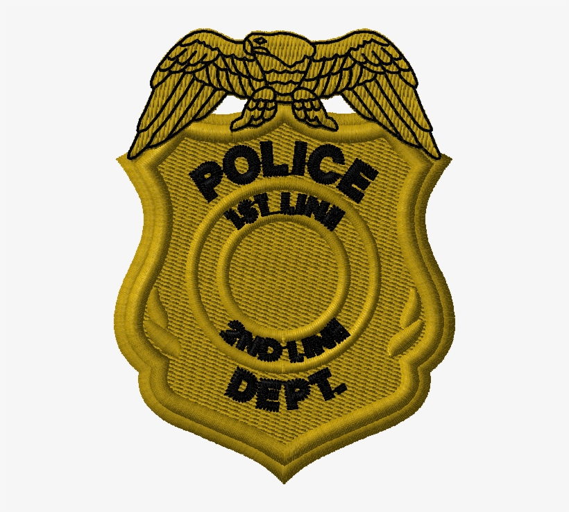 Emb Stk Le Badge Shield Gold 5 - Badge, transparent png download