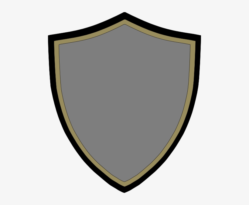 Gold Silver Shield Clip Art At Clker - Circle, transparent png download