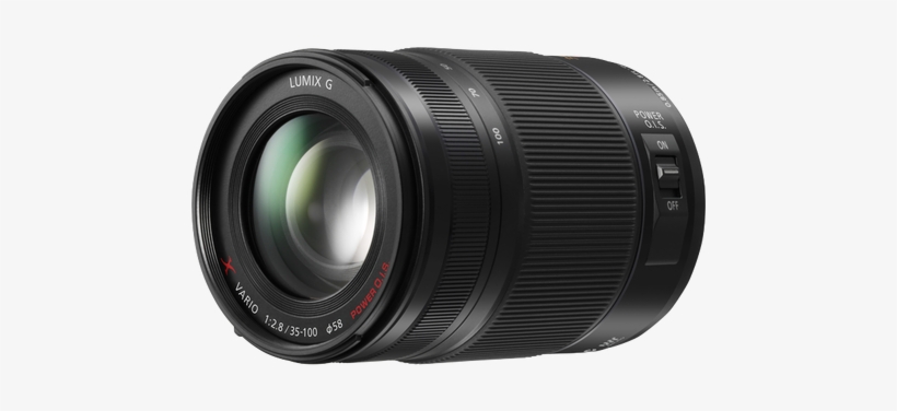 Aspheric Lens Vario Mm H Hs Panasonic - Panasonic 35-100mm F/2.8 Lumix G Vario Zoom Lens, transparent png download