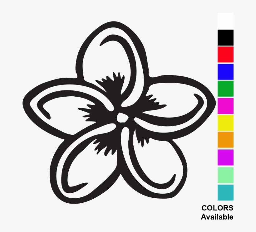 Frangipani Stencil, transparent png download