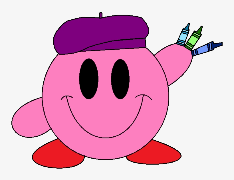 Kirby And His Crayons - Crayon, transparent png download