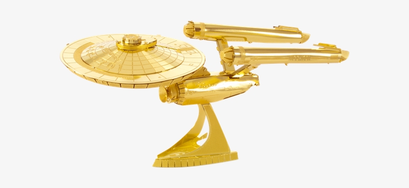 Gold Uss Enterprise Ncc-1701 - Metal Earth: Star Trek Gold: Uss Enterprise Ncc:1701, transparent png download