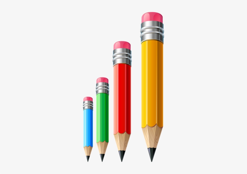 Crayons De Couleurs,articles D Ecole - Pencil, transparent png download