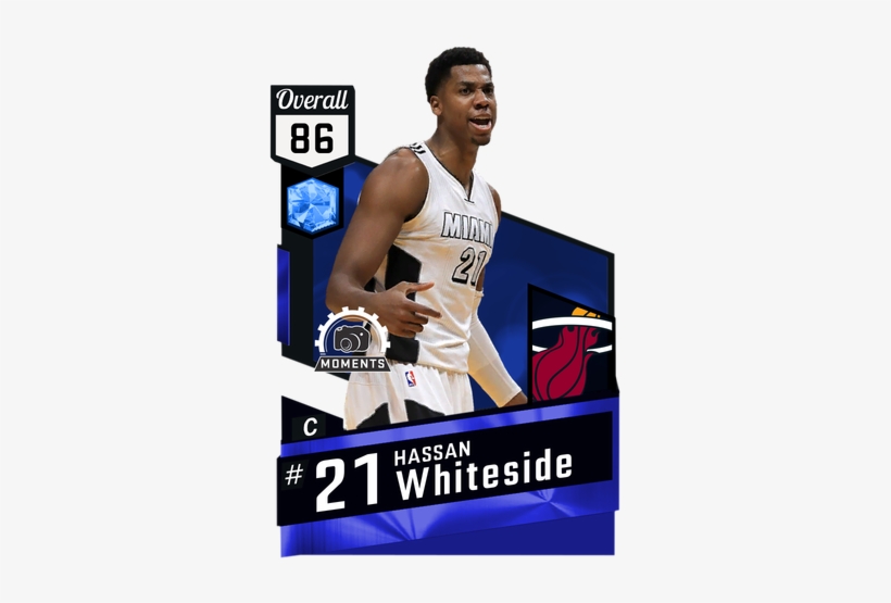 The Sapphire Hassan Whiteside Nba 2k17 Moments Card - Lebron James Lakers Card, transparent png download