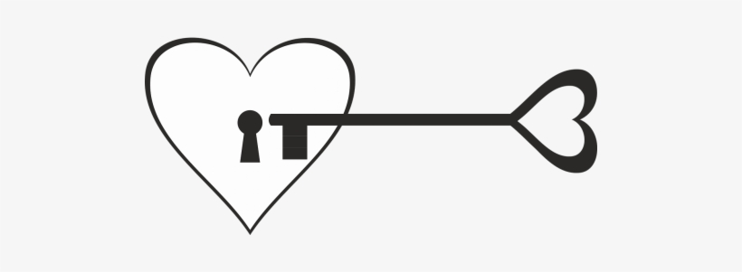 Key,castle,key - Desenho De Chave Com Coracao, transparent png download