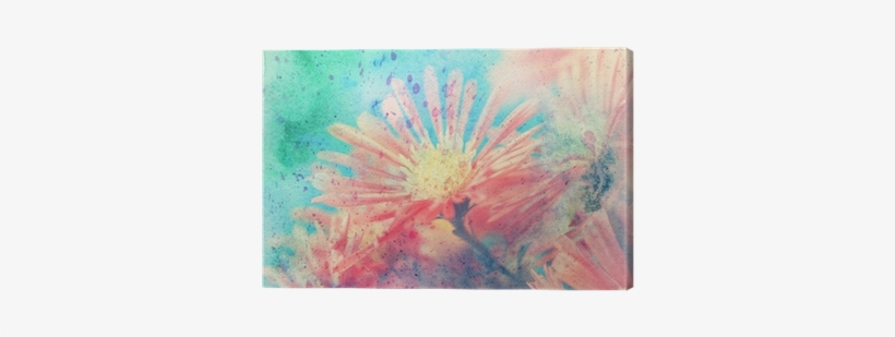 Artwork With Red Aster's Flowers Canvas Print • Pixers® - 2017 New Year New You Blooming Monthly Planner: Large, transparent png download